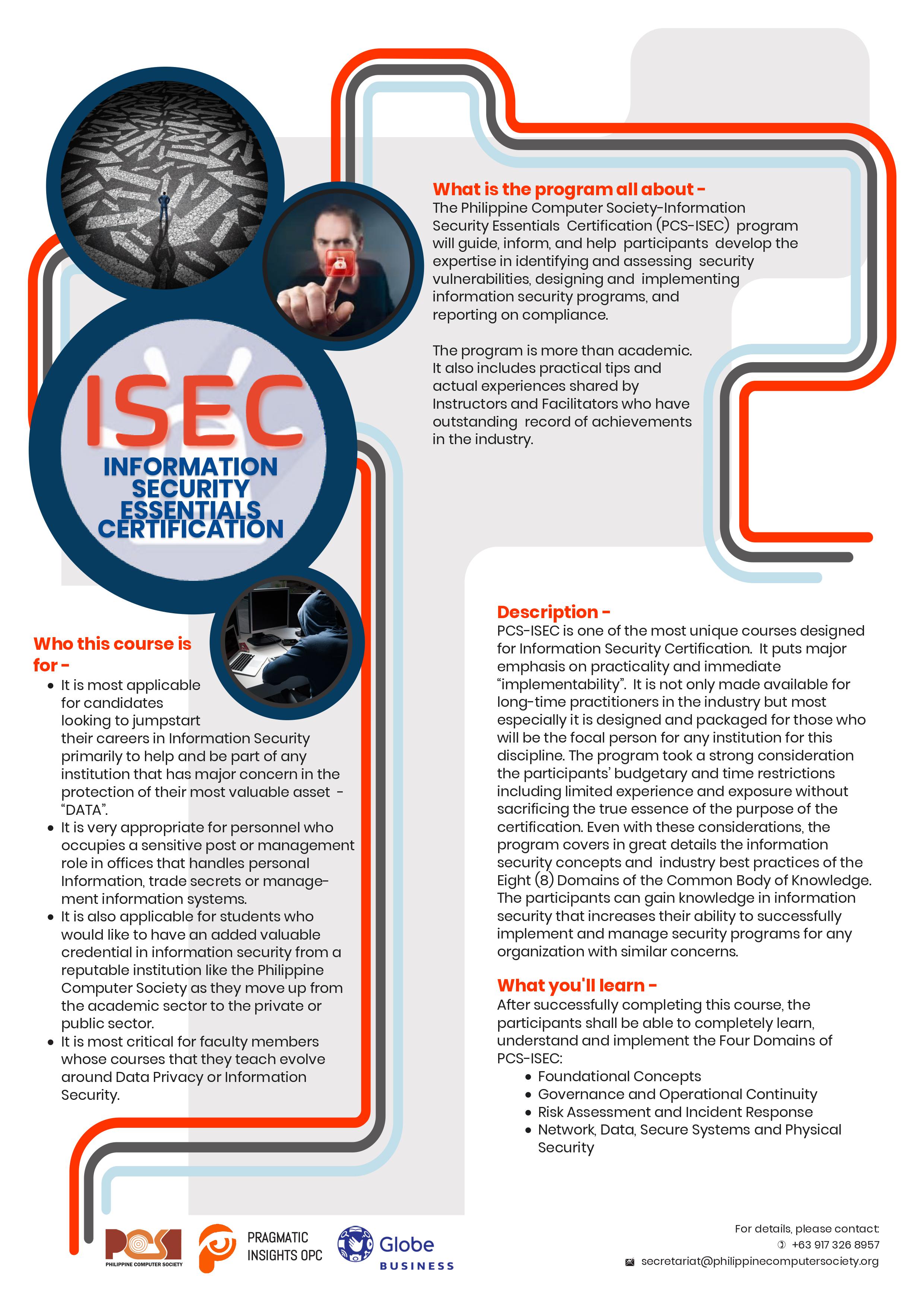ISEC – Information Security Essentials Certification (Description)
